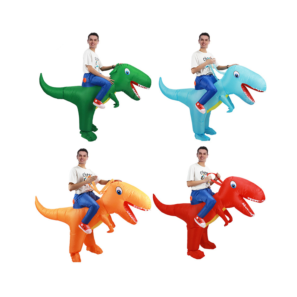 Inflatable Dinosaur Costume Adult - Disfraz de dinosaurio inflable verde para