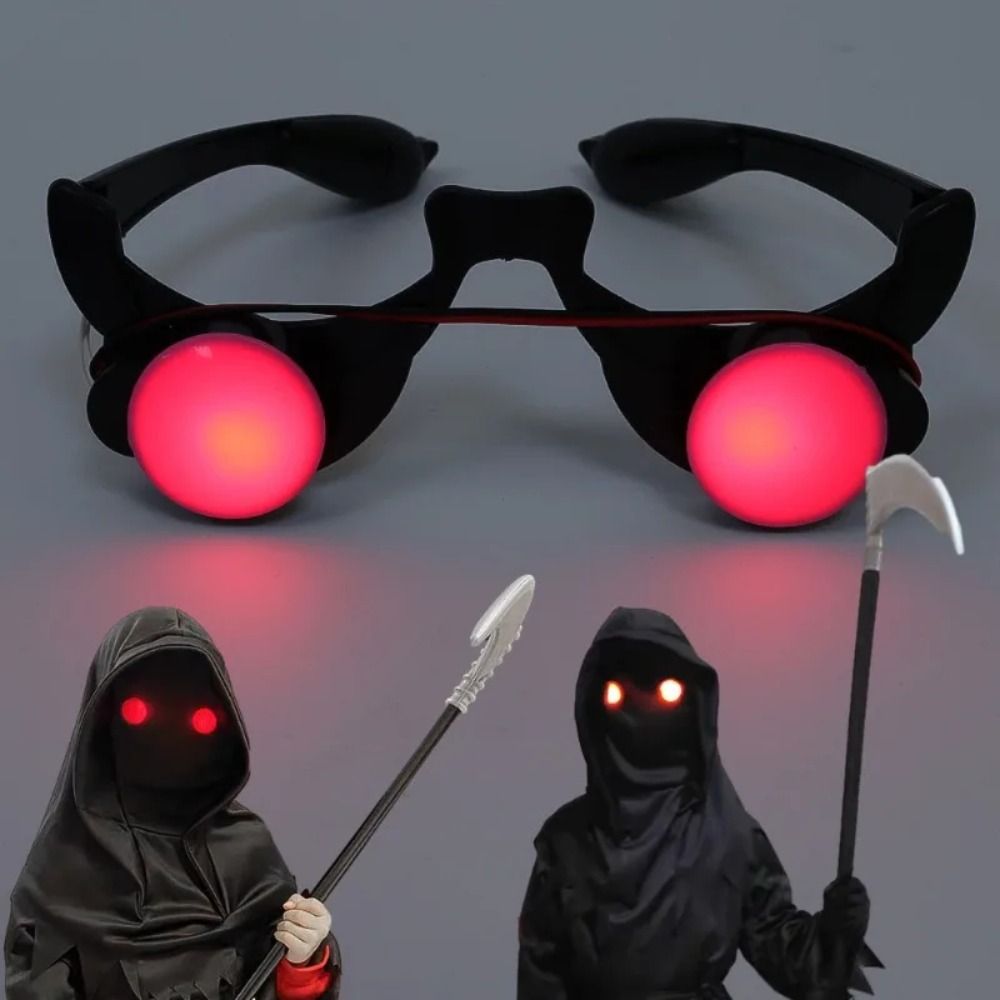 Glow In The Dark Party Glasses - Gafas LED ABS con Ojos Rojos,