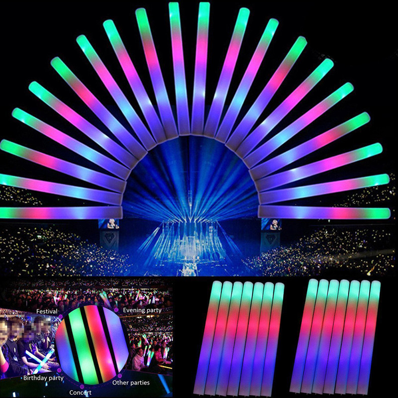 30 unidades de adornos para fi - Flashing Led Foam Sticks Party reseña y precio