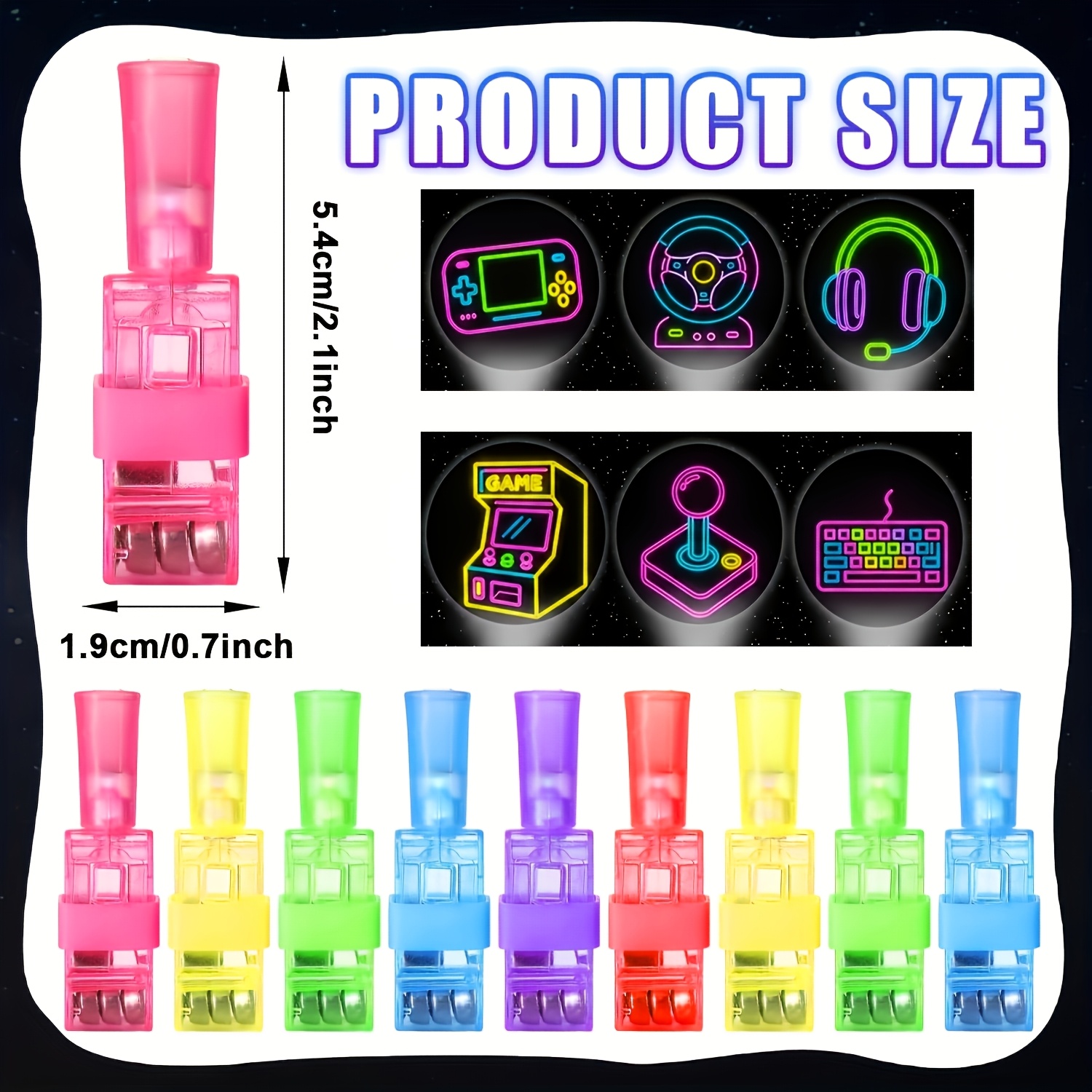 36 luces LED para dedos, luces - Glow In The Dark Party Glasses reseña y precio