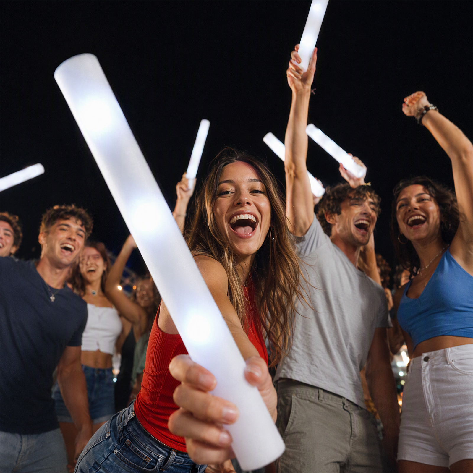 Barras de luz LED de espuma bl - Flashing Led Foam Sticks Party reseña y precio