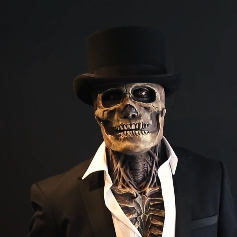 Máscara de esqueleto de cerebr - Led Purge Mask Halloween reseña y precio